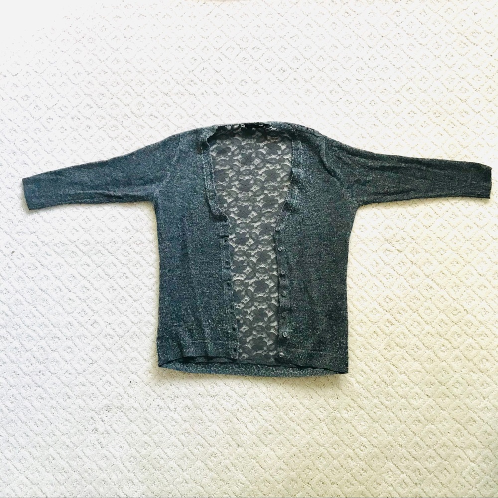 The Limited Grey Cardigan Sweater